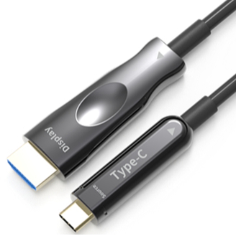 50M (164ft) HDMI USB C aoc Cablu 4K * 2K @ 60Hz 10g pentru Apple Macbook Telefon mobil la HDTV conectat
